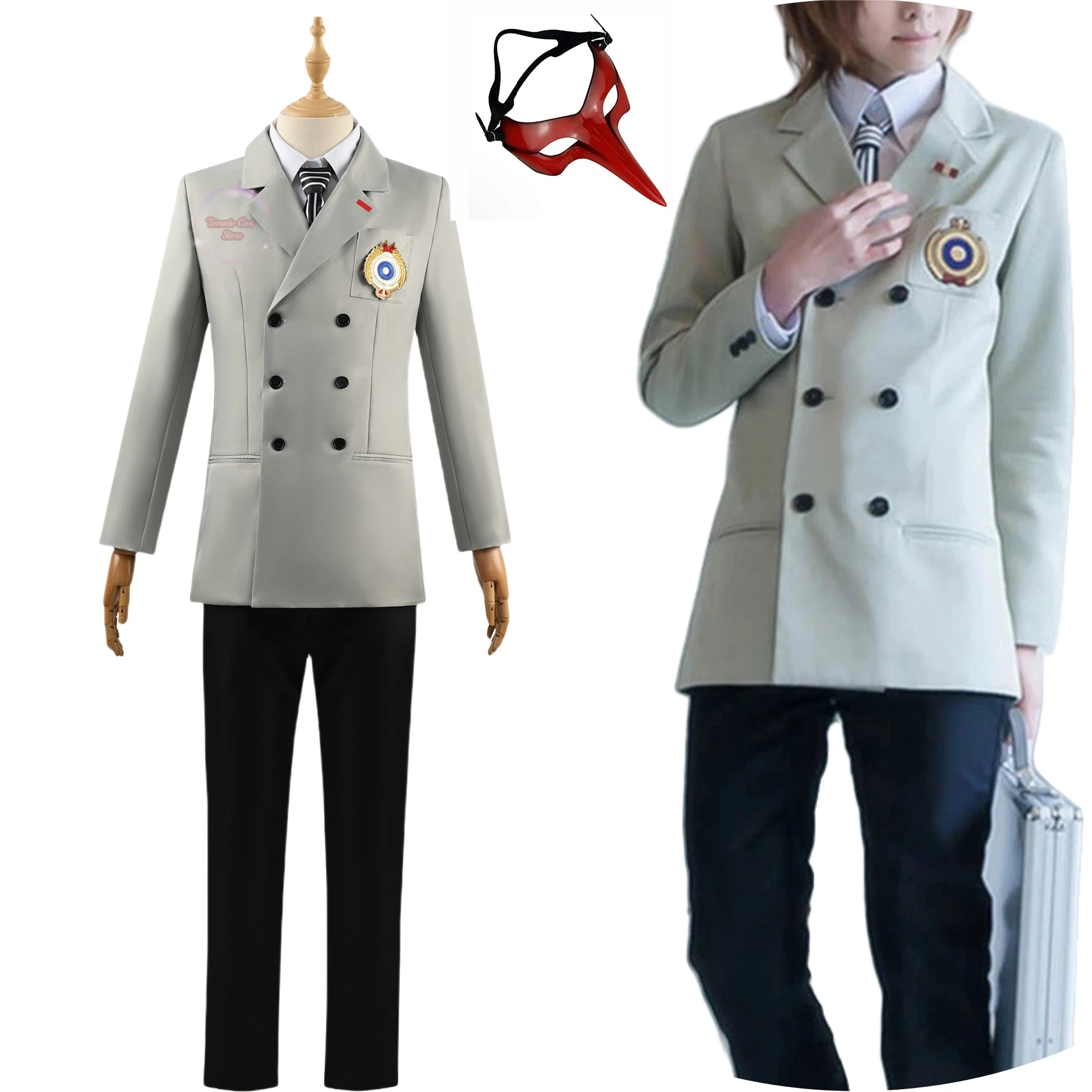 Школьная форма Persona 5 P5 Goro Akechi костюм для косплея наряд индивидуальная комикс