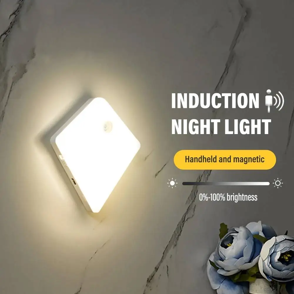 LED Intelligent Human Body Induction Night Light Wireless Usb Charging Suitable for Bedroom Stairs Wardrobe Bathroom Night Light
LED Intelligent Human Body Induction Night Light Wireless Usb Charging Suitable for Bedroom Stairs Wardrobe Bathroom Night Light
