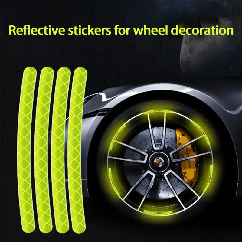 Car Wheel Hub Sticker High Reflective Stripe Tape For Motorcycle Car Night Driving Safety Luminous Universal Stickers 20Pcs
Car Wheel Hub Sticker High Reflective Stripe Tape For Motorcycle Car Night Driving Safety Luminous Universal Stickers 20Pcs