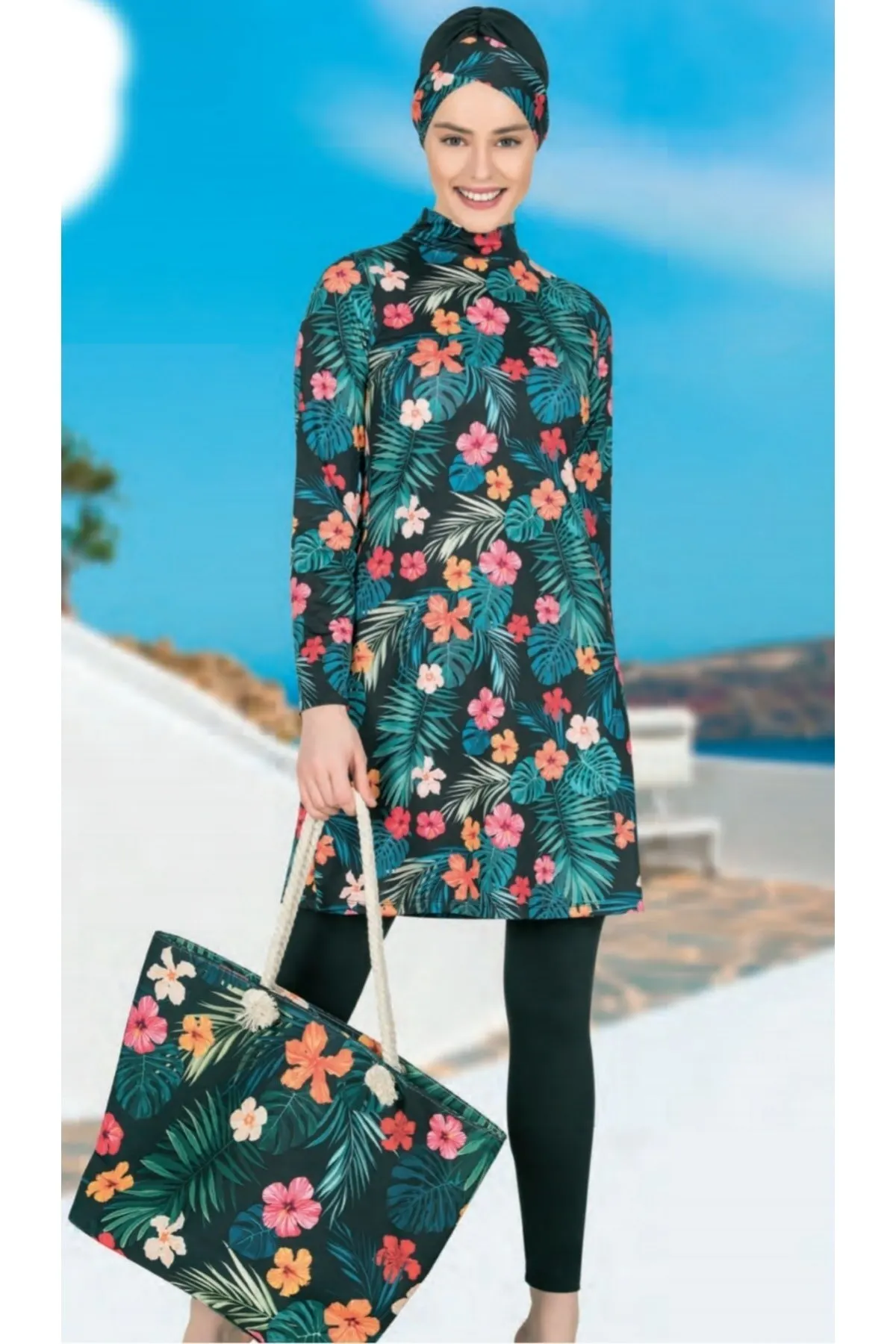 Мусульманский купальник с цифровым Рисунком Листьев из Буркини, модная летняя одежда, хиджаб, спортивный купальник, Исламский купальник с п... 
Мусульманский купальник с цифровым Рисунком Листьев из Буркини, модная летняя одежда, хиджаб, спортивный купальник, Исламский купальник с п...