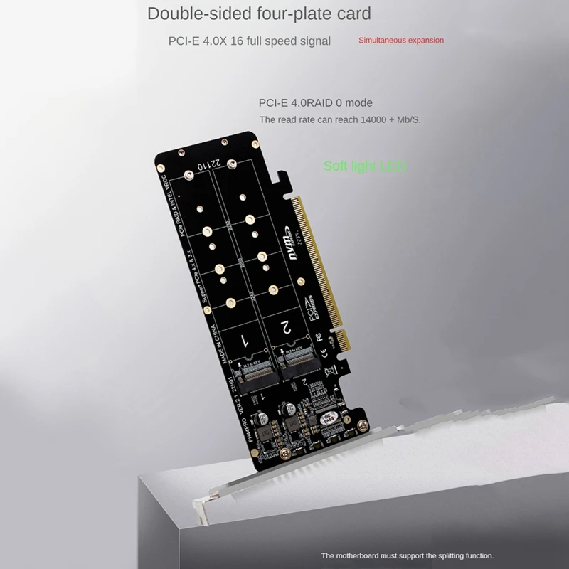 Двусторонняя 4-дисковая RAID-карта NVME от Pciex16 до M.2 M-Key, Nvmex4ssd 2U, серверный RAID-адаптер расширения, разделенная карта
Двусторонняя 4-дисковая RAID-карта NVME от Pciex16 до M.2 M-Key, Nvmex4ssd 2U, серверный RAID-адаптер расширения, разделенная карта