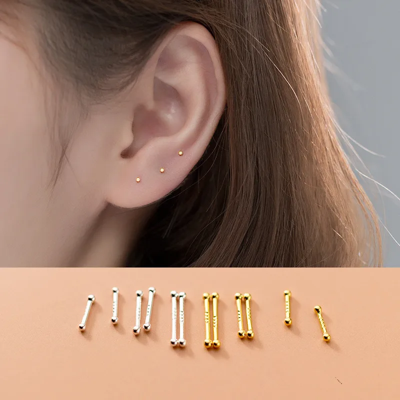 Sterling Silver Stud Earrings Women Two Ball Fine 925 Silver Jewelry Woman Earrings Stud Silver Keep Piercing Nut b004
Sterling Silver Stud Earrings Women Two Ball Fine 925 Silver Jewelry Woman Earrings Stud Silver Keep Piercing Nut b004