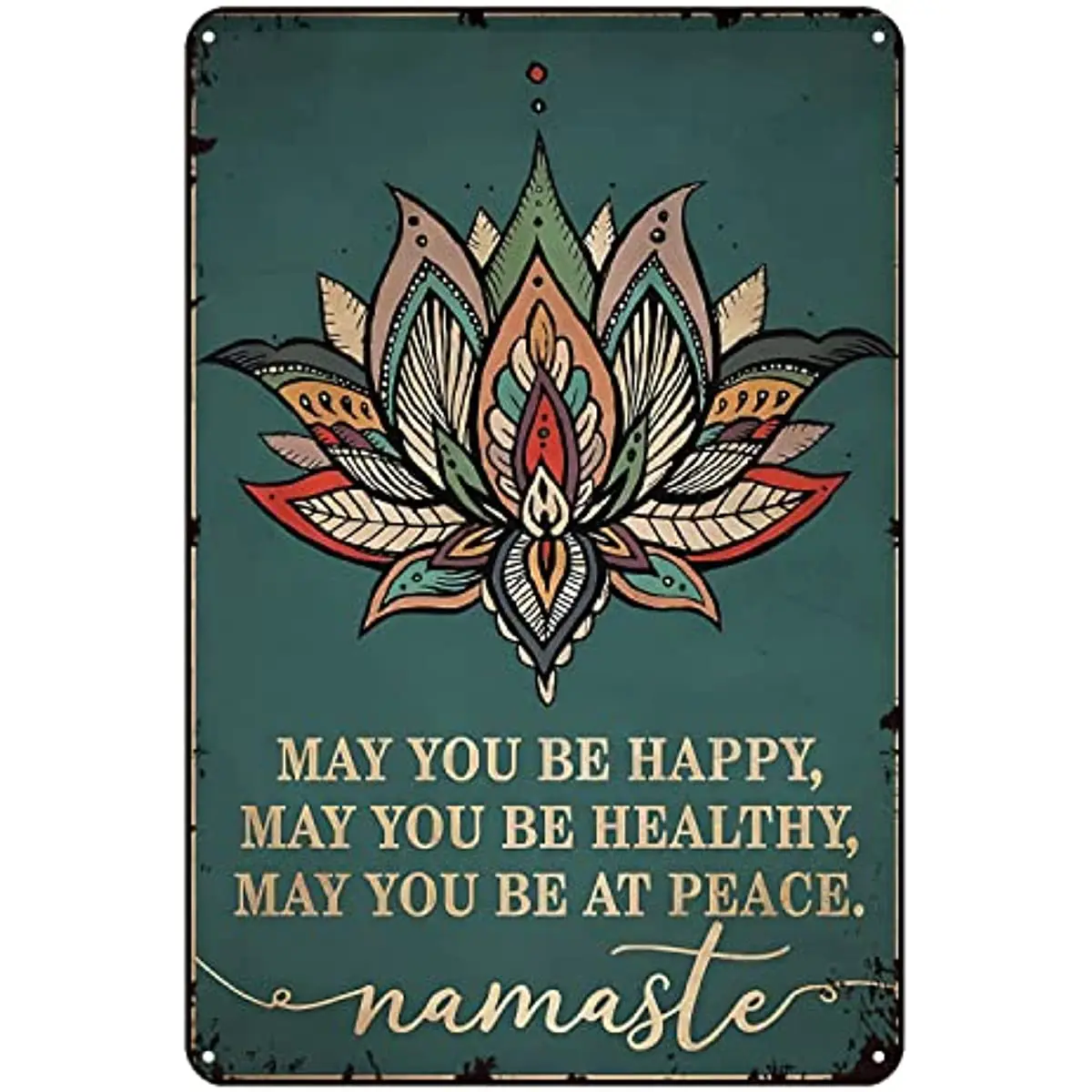 New Vintage Tin Wall Decor Yoga May You Be Happy Healthy and at Peace Metal Sign Art Sign Tin Sign Chic Art Wall Metal
New Vintage Tin Wall Decor Yoga May You Be Happy Healthy and at Peace Metal Sign Art Sign Tin Sign Chic Art Wall Metal