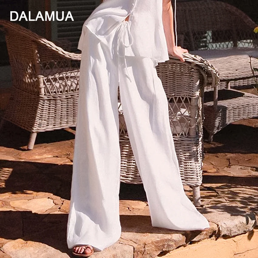 Casual Women Straight Pants Solid White Khaki High Waist Cotton Linen 2022 Spring Summer Ladies Fashion Female Wide Leg Trousers
Casual Women Straight Pants Solid White Khaki High Waist Cotton Linen 2022 Spring Summer Ladies Fashion Female Wide Leg Trousers