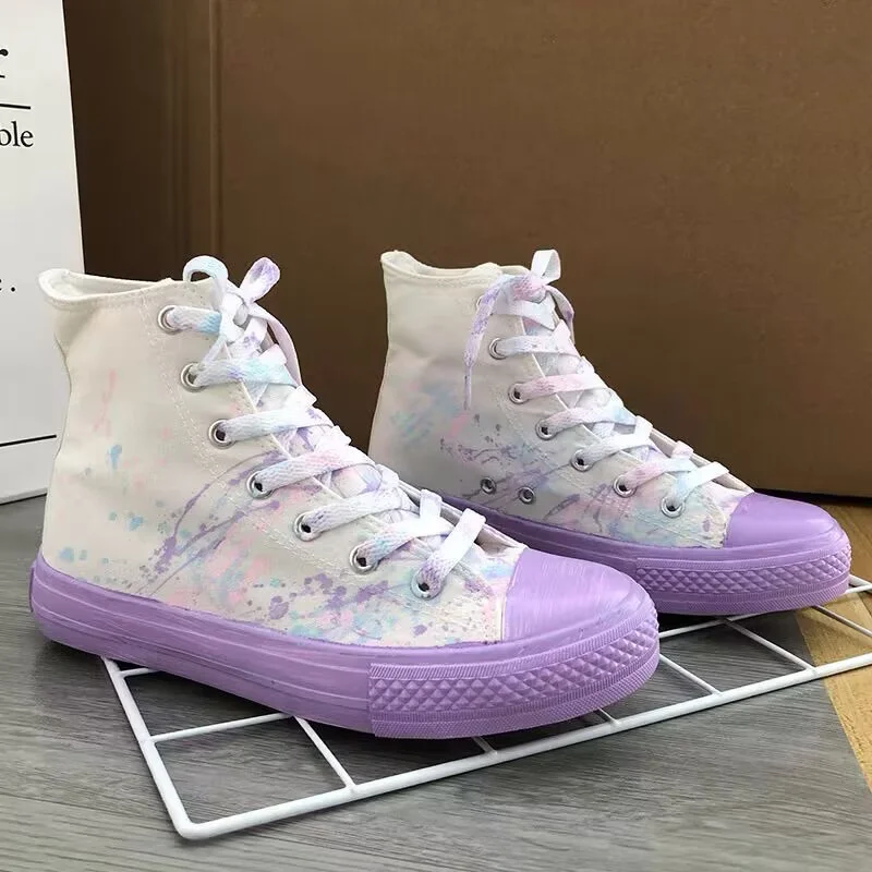 Harajuku graffiti handmade custom canvas shoes thick soles waterproof platform high top casual shoes women's large size 35-44
Harajuku graffiti handmade custom canvas shoes thick soles waterproof platform high top casual shoes women's large size 35-44