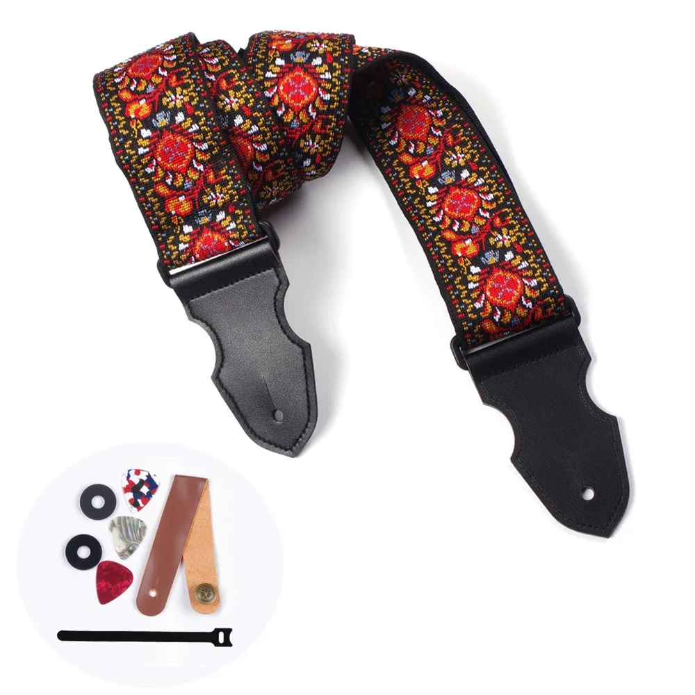Guitar Strap Embroidered Adjustable Woven Stunning Flower Pure Cotton Pattern Vintage Style For Electric/Acoustic Guitar/Classic
Guitar Strap Embroidered Adjustable Woven Stunning Flower Pure Cotton Pattern Vintage Style For Electric/Acoustic Guitar/Classic