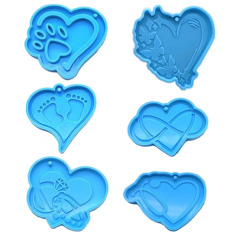 Keychain Casting Silicone Mold for DIY Key Chain Pendant with Hole Crystal Epoxy Resin Molds Craft Jewelry Making Tools
Keychain Casting Silicone Mold for DIY Key Chain Pendant with Hole Crystal Epoxy Resin Molds Craft Jewelry Making Tools