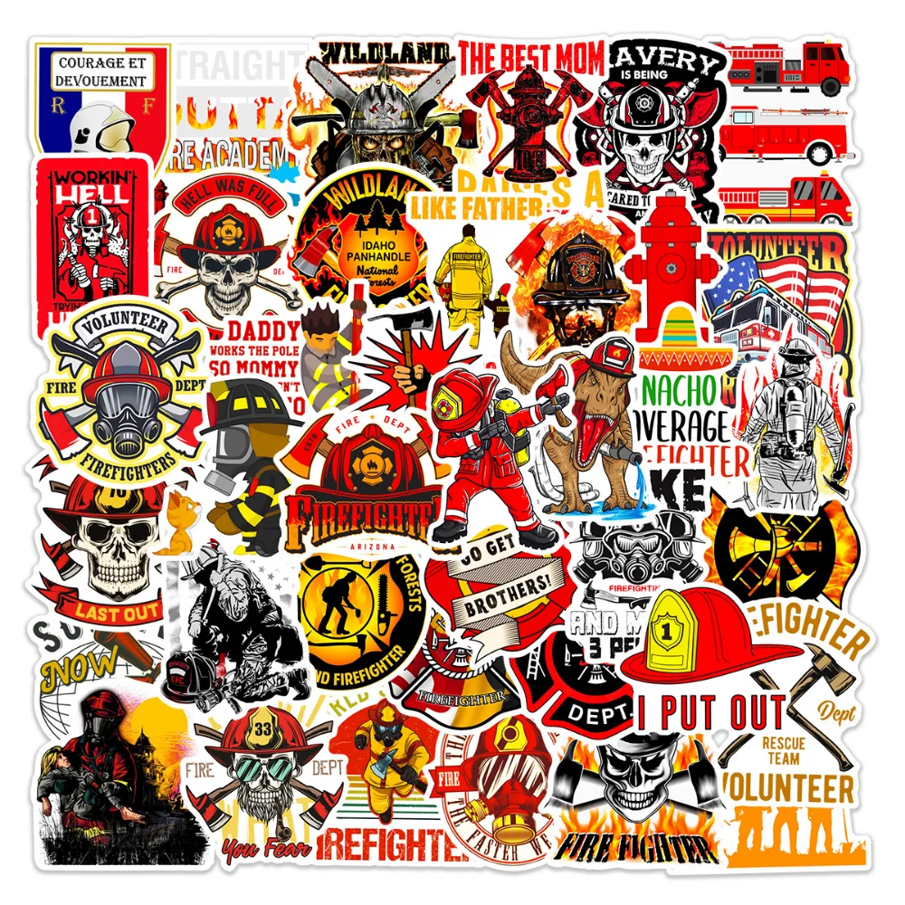 10/50pcs Fire Hero Firefighter Stickers Skateboard Motorcycle Luggage Laptop Car Bike Guitar Cool Waterproof Sticker Decal
10/50pcs Fire Hero Firefighter Stickers Skateboard Motorcycle Luggage Laptop Car Bike Guitar Cool Waterproof Sticker Decal
