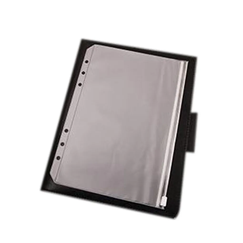 

A5 A6 A7 PVC Transparent File Card Storage Bag Zipper Case Organizer for Notebook