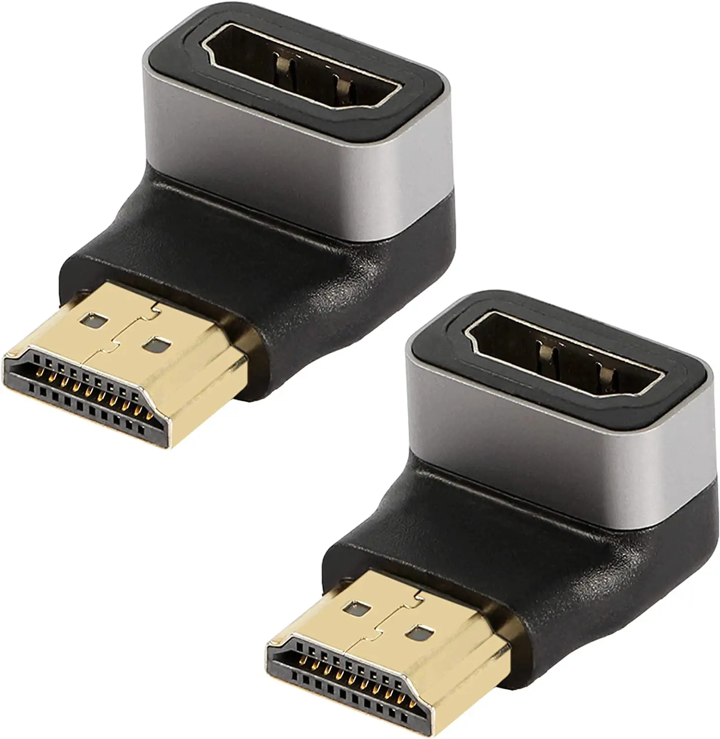 NEW 90 Degree HDMI Adapters Plated 4K@60Hz Right Angle HDMI Male to Female Supports 4K 1080P 3D HDMI Extender for TV Stick Rok
NEW 90 Degree HDMI Adapters Plated 4K@60Hz Right Angle HDMI Male to Female Supports 4K 1080P 3D HDMI Extender for TV Stick Rok