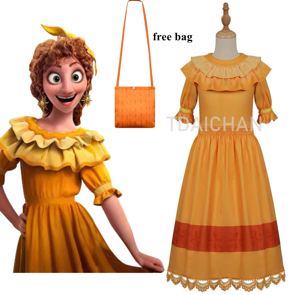 Encanto PEPA Cosplay Costume Dress Outfits Halloween Carnival Suit Yellow Dress Adults Girls Child Kids Fancy Skirt Free Bag
Encanto PEPA Cosplay Costume Dress Outfits Halloween Carnival Suit Yellow Dress Adults Girls Child Kids Fancy Skirt Free Bag