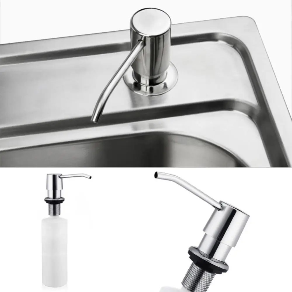 360 Degrees Swivel Stainless Steel Soap Dispenser Countertop Liquid Bottle Hand Pump Easy-push Kitchen Sink Soap Dispenser
360 Degrees Swivel Stainless Steel Soap Dispenser Countertop Liquid Bottle Hand Pump Easy-push Kitchen Sink Soap Dispenser