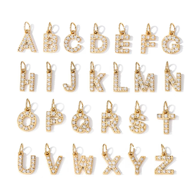 8MM 26 Letter Zircon Pendant for Necklace Bracelet Anklet DIY Making Women Stainless Steel Couple Pendants Jewelry Accessories
8MM 26 Letter Zircon Pendant for Necklace Bracelet Anklet DIY Making Women Stainless Steel Couple Pendants Jewelry Accessories