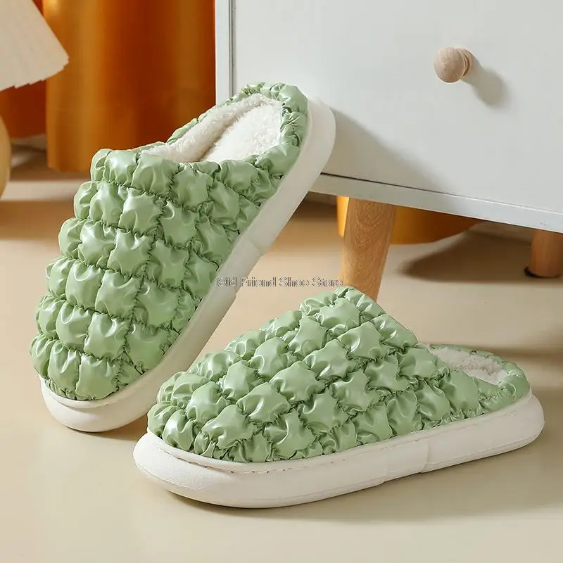Soft Home Cutton Shoes Women Slippers Down Furry Slides Woman Indoors Slipper Thick Sole Winter Shoes Ladies Comfort Slipper New
Soft Home Cutton Shoes Women Slippers Down Furry Slides Woman Indoors Slipper Thick Sole Winter Shoes Ladies Comfort Slipper New