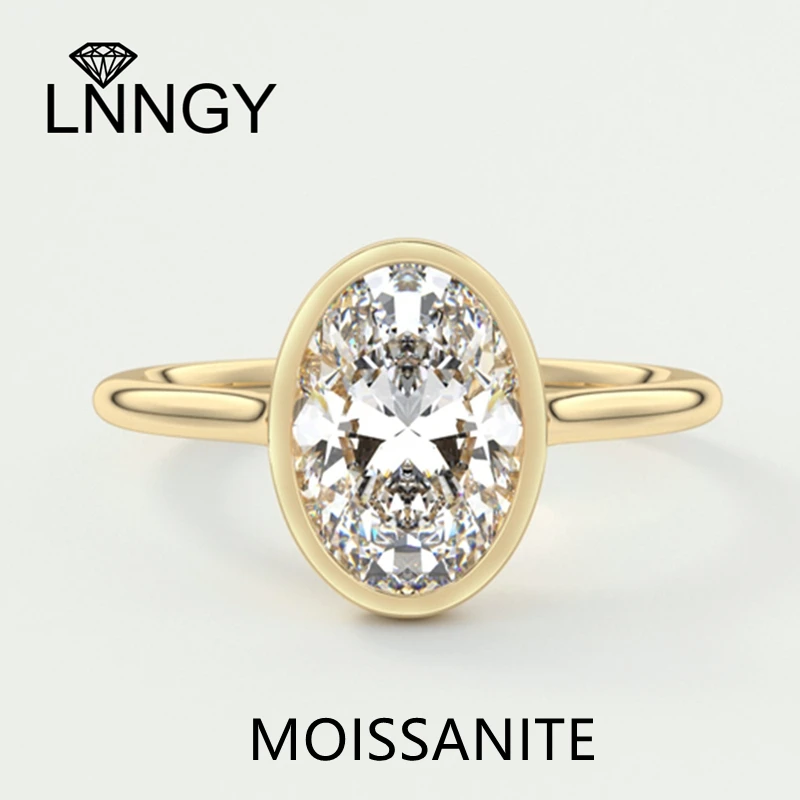 Lnngy Elegant Sparkling Oval Cut Bezel Moissanite Ring For Women 925 Sterling Silver Wedding Band 2023 Trending Finger Jewelry
Lnngy Elegant Sparkling Oval Cut Bezel Moissanite Ring For Women 925 Sterling Silver Wedding Band 2023 Trending Finger Jewelry