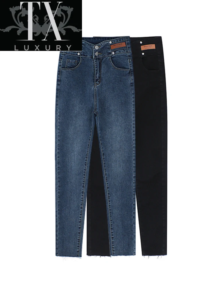Autumn Winter Fashion Woman Korean High Waist Skinny Jeans Simple Slim Fit Stretch Ladies Casual Denim Pencil Women's Pants
Autumn Winter Fashion Woman Korean High Waist Skinny Jeans Simple Slim Fit Stretch Ladies Casual Denim Pencil Women's Pants