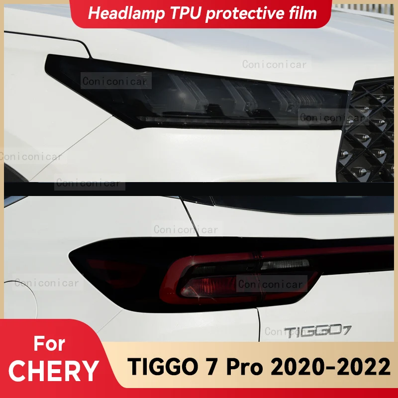 Car Headlights Protective Film Front Headlamp Cover Smoked Black TPU Film Accessories For CHERY TIGGO 7 Pro 2020 2021 2022
Car Headlights Protective Film Front Headlamp Cover Smoked Black TPU Film Accessories For CHERY TIGGO 7 Pro 2020 2021 2022