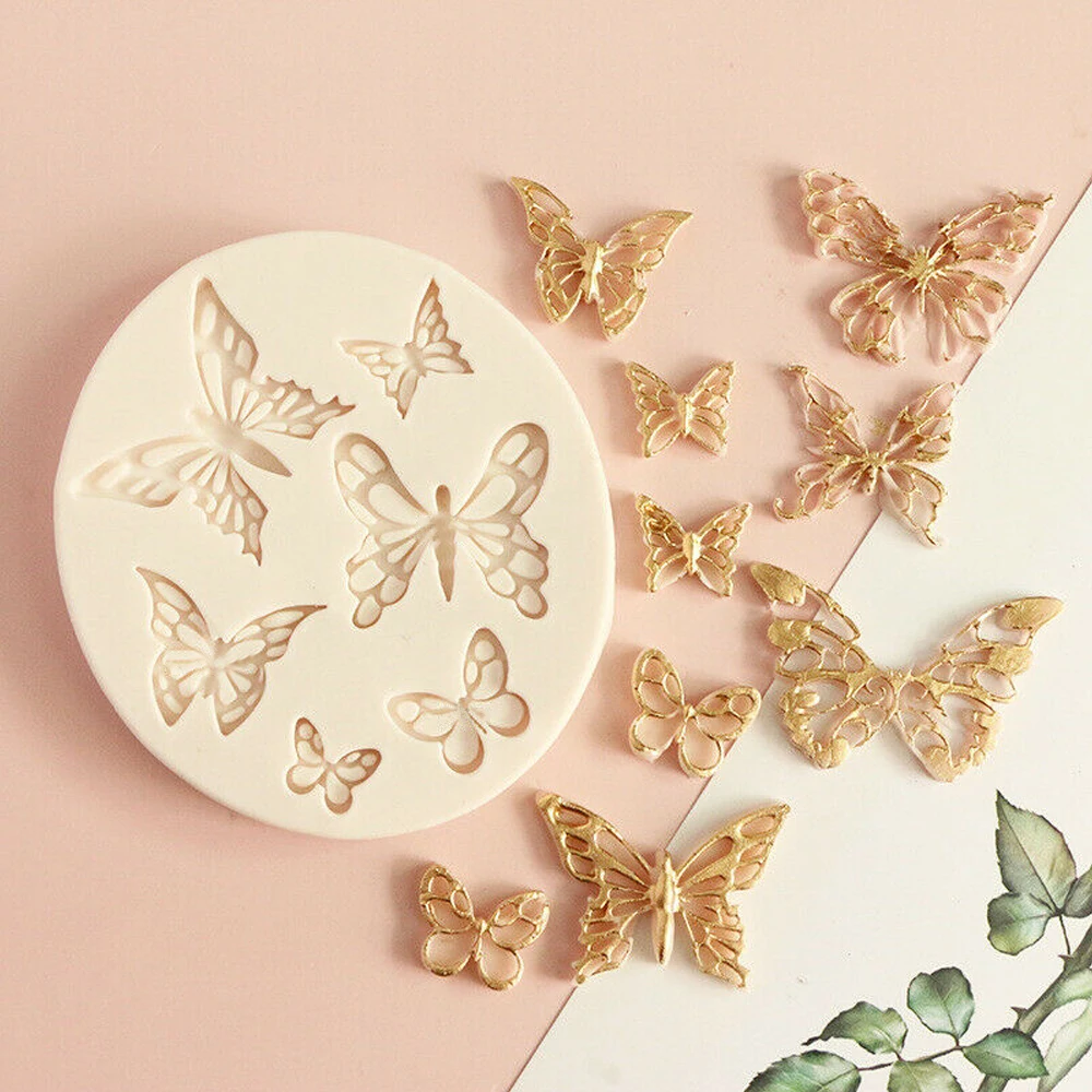 1Pc DIY Butterfly Silicone Mould Crafts Fondant Chocolate Cake Decorating 3D Baking Mold Tools Bakery Accessories Kitchen Tools
1Pc DIY Butterfly Silicone Mould Crafts Fondant Chocolate Cake Decorating 3D Baking Mold Tools Bakery Accessories Kitchen Tools