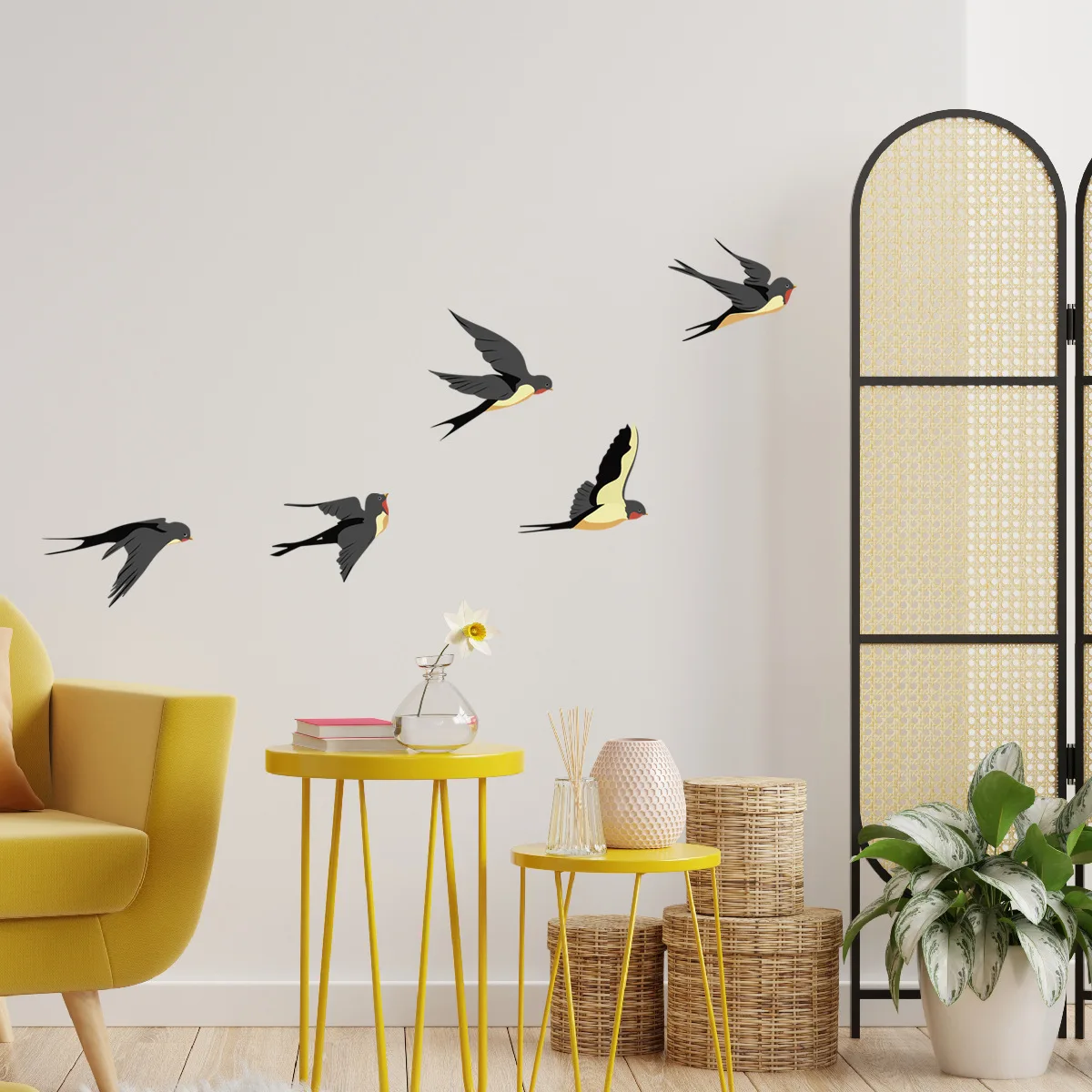 Bird Pattern Wall Sticker, Home Wall Decoration And Beautification Stickers With 5 Swallow Patterns
Bird Pattern Wall Sticker, Home Wall Decoration And Beautification Stickers With 5 Swallow Patterns