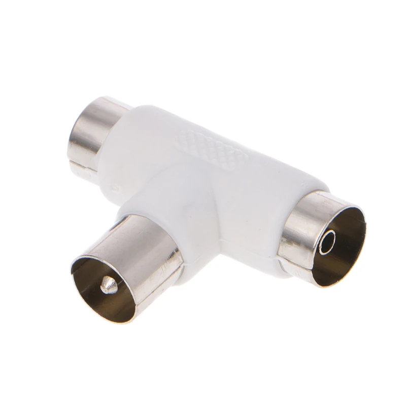 2 Way TV for T Splitter Aerial Coaxial Cable Male to 2x Female Connectors Adapte
2 Way TV for T Splitter Aerial Coaxial Cable Male to 2x Female Connectors Adapte