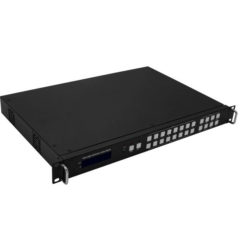HDMI 2.0 seamless HDMI 8x8 matrix with video wall Support external LR audio IR EDID RS232 for home theatre system
HDMI 2.0 seamless HDMI 8x8 matrix with video wall Support external LR audio IR EDID RS232 for home theatre system