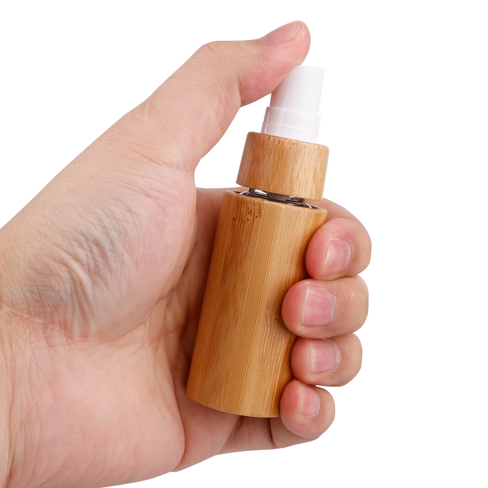 20ml Perfume Atomizer Mist Spray Bottle Bamboo Spray Bottle Natural Bamboo Handmade PET Nozzle Refillable Container Customizable
20ml Perfume Atomizer Mist Spray Bottle Bamboo Spray Bottle Natural Bamboo Handmade PET Nozzle Refillable Container Customizable