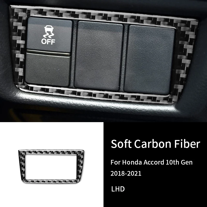 For Honda Accord 10th Gen 2018-2021 Real Carbon Fiber Driver's Seat Dashboard Button Cover Trim Car Interior Accessories
For Honda Accord 10th Gen 2018-2021 Real Carbon Fiber Driver's Seat Dashboard Button Cover Trim Car Interior Accessories