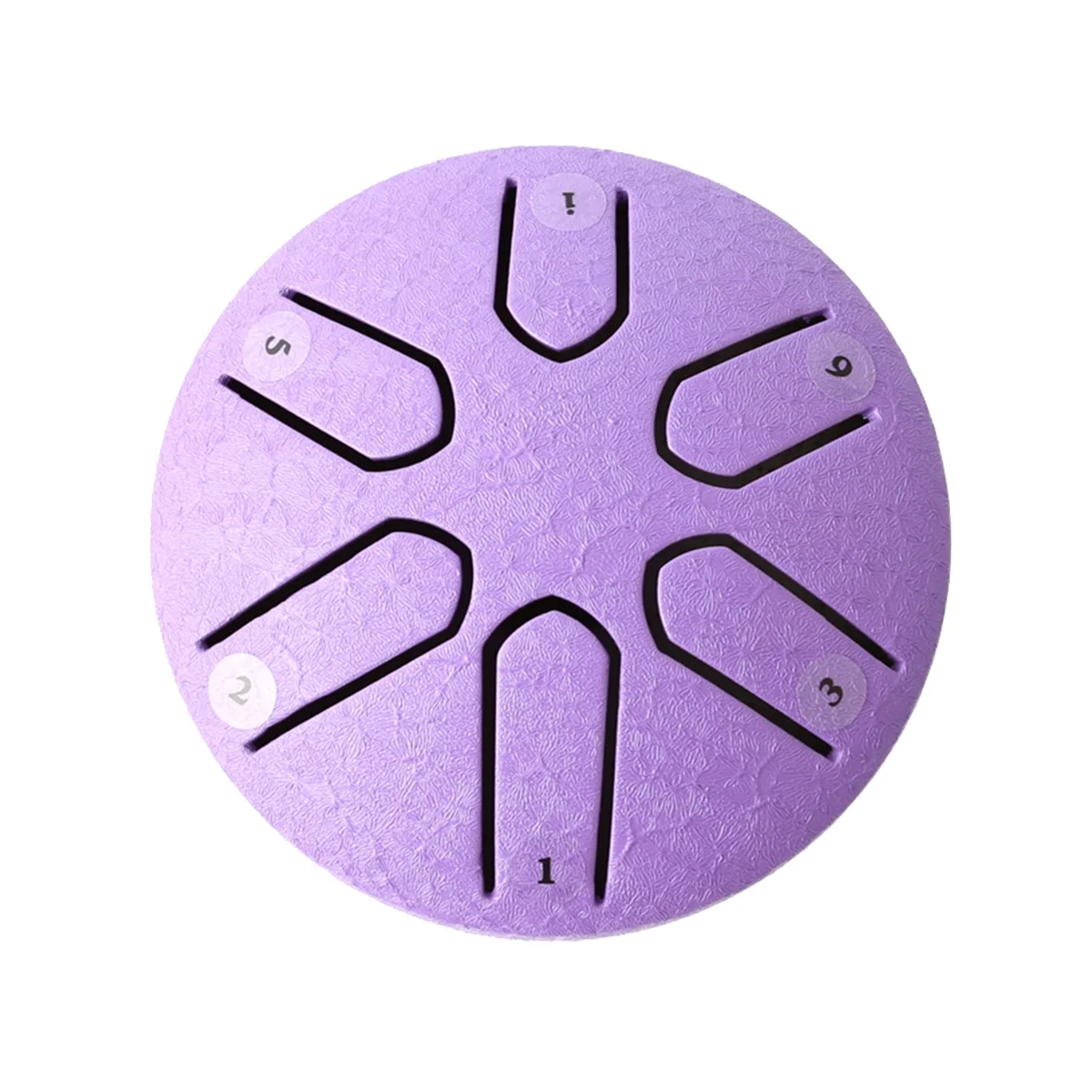 

3 Inch 6-Tone Steel Tongue Drum Mini Hand Drums with Drumsticks Percussion Musical Instruments Drum Purple