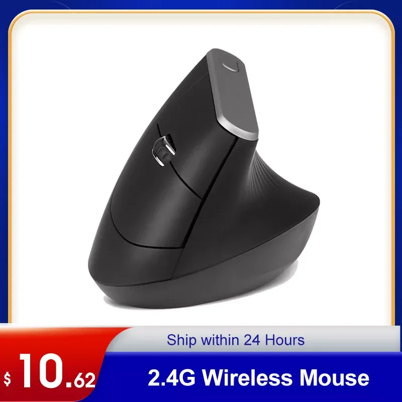 2.4G Wireless Optical Mouse Vertical Mouse 6 Keys Ergonomic Mice with 3-gear Adjustable 1600DPI Mice for PC Laptop Black Mouse
2.4G Wireless Optical Mouse Vertical Mouse 6 Keys Ergonomic Mice with 3-gear Adjustable 1600DPI Mice for PC Laptop Black Mouse