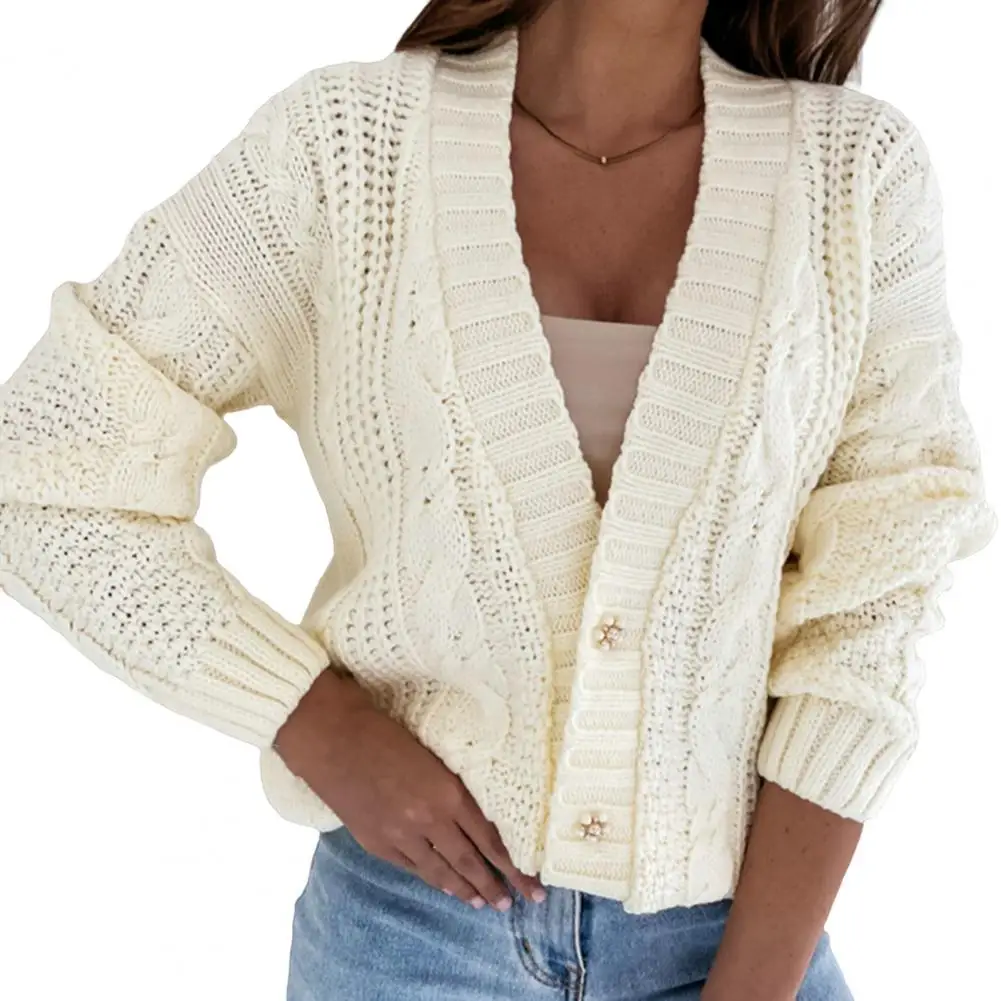 Versatile Trendy Solid Color Plastic Buttons Sweater Knitwear Comfortable Cardigan Sweater V-Neck Streetwear
Versatile Trendy Solid Color Plastic Buttons Sweater Knitwear Comfortable Cardigan Sweater V-Neck Streetwear