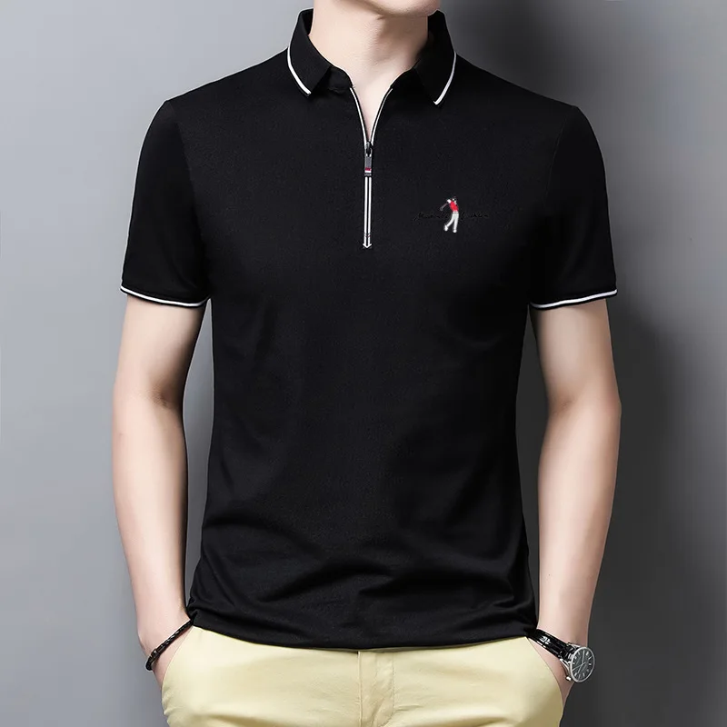 Golf Men's Embroidered Polo Shirt Summer New Short Sleeve Zipper Laptop Casual Fit Trend High Quality T-shirt 2022 Men's Clothin
Golf Men's Embroidered Polo Shirt Summer New Short Sleeve Zipper Laptop Casual Fit Trend High Quality T-shirt 2022 Men's Clothin