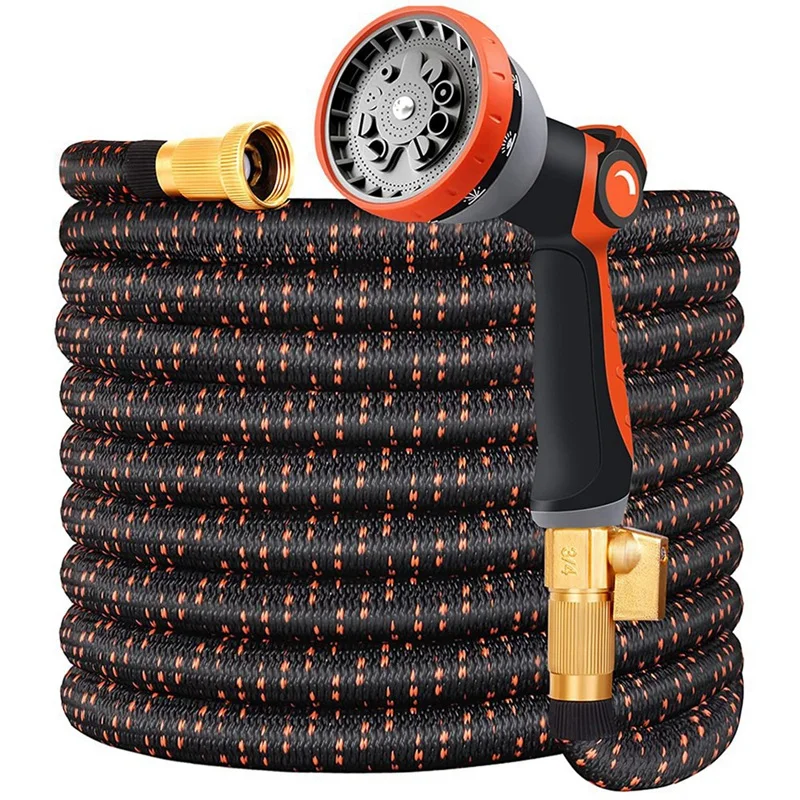 Expandable Garden Hose 50FT Durable Water Hose With 10-Way Nozzle And Durable 3-Layers Latex Flexible Hose
Expandable Garden Hose 50FT Durable Water Hose With 10-Way Nozzle And Durable 3-Layers Latex Flexible Hose