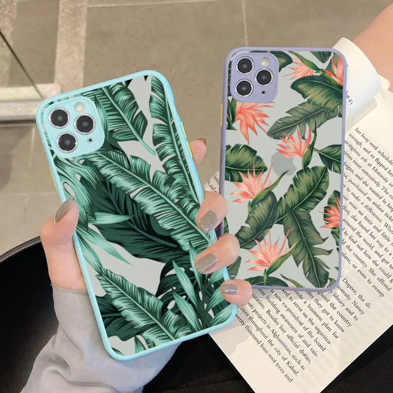Summer Tropical Green plants leaf Phone Case for iPhone X XR XS 7 8 Plus 11 12 13 pro MAX 13mini Translucent Matte Case
Summer Tropical Green plants leaf Phone Case for iPhone X XR XS 7 8 Plus 11 12 13 pro MAX 13mini Translucent Matte Case
