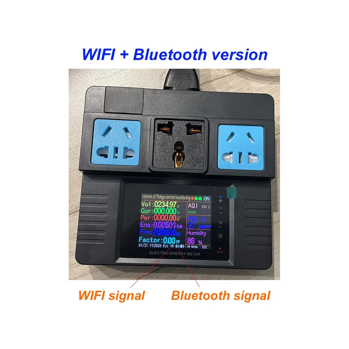 Smart Socket 16A AC85-265V WIFI Power Electricity Monitor Alexa Google Home Voice Control for Tuya Smart Life APP
Smart Socket 16A AC85-265V WIFI Power Electricity Monitor Alexa Google Home Voice Control for Tuya Smart Life APP