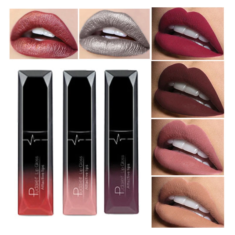 Pudaier Brand Waterproof Lip Gloss Matte Liquid Lipstick Lipkit Cosmetics Makeup Nude Purple Black Rose
Pudaier Brand Waterproof Lip Gloss Matte Liquid Lipstick Lipkit Cosmetics Makeup Nude Purple Black Rose