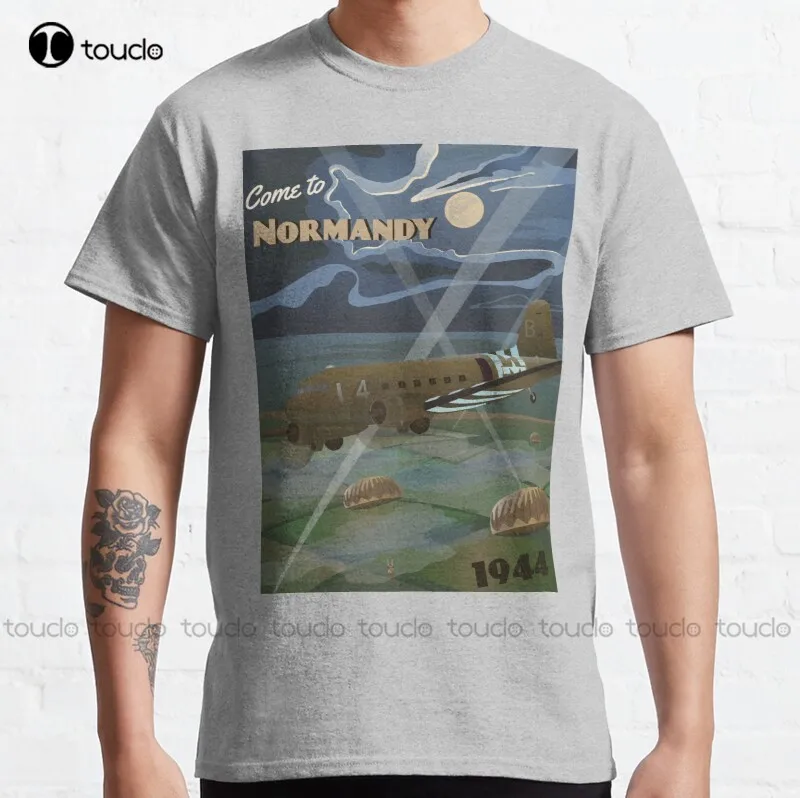 New Normandy 1944 "D-Day Travel Poster" Classic T-Shirt Mens Athletic Shirts S-5XL
New Normandy 1944 "D-Day Travel Poster" Classic T-Shirt Mens Athletic Shirts S-5XL