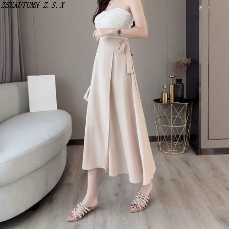 Spring Summer Korean Half Skirts High Waist Women Elegant Fashion Baggy Asymmetrical Skirt Female Vintage Slacks Sexy Slim Skirt
Spring Summer Korean Half Skirts High Waist Women Elegant Fashion Baggy Asymmetrical Skirt Female Vintage Slacks Sexy Slim Skirt