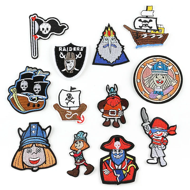 50pcs/lot Embroidery Patches Pirate Ship Anchor Flag Jacket Clothing Decoration Sewing Accessory Diy Iron Heat Transfer Applique
50pcs/lot Embroidery Patches Pirate Ship Anchor Flag Jacket Clothing Decoration Sewing Accessory Diy Iron Heat Transfer Applique
