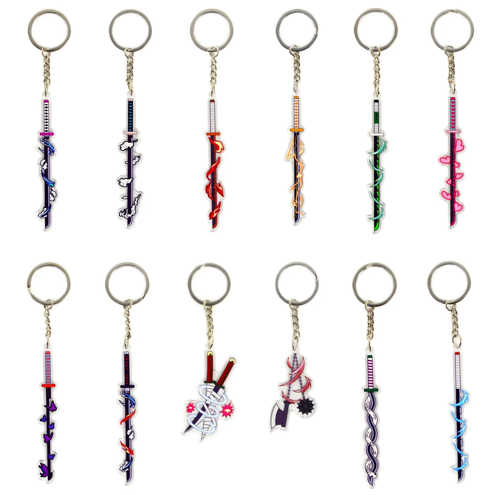 Anime Demon Slayer Rengoku Kyoujurou Tanjirou Nezuko Zenitsu Inosuke Hashira Nichirin Sword blade figure keychain pendant P3
Anime Demon Slayer Rengoku Kyoujurou Tanjirou Nezuko Zenitsu Inosuke Hashira Nichirin Sword blade figure keychain pendant P3