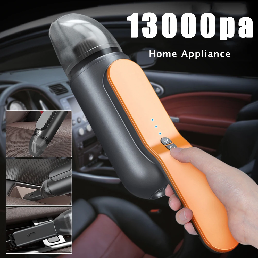 13000Pa Car Vacuum Cleaner Rechargeable Ultralight Handheld Vacuum Auto Cleaning Tool Mini Vacuum Cleaner For Home Appliance
13000Pa Car Vacuum Cleaner Rechargeable Ultralight Handheld Vacuum Auto Cleaning Tool Mini Vacuum Cleaner For Home Appliance
