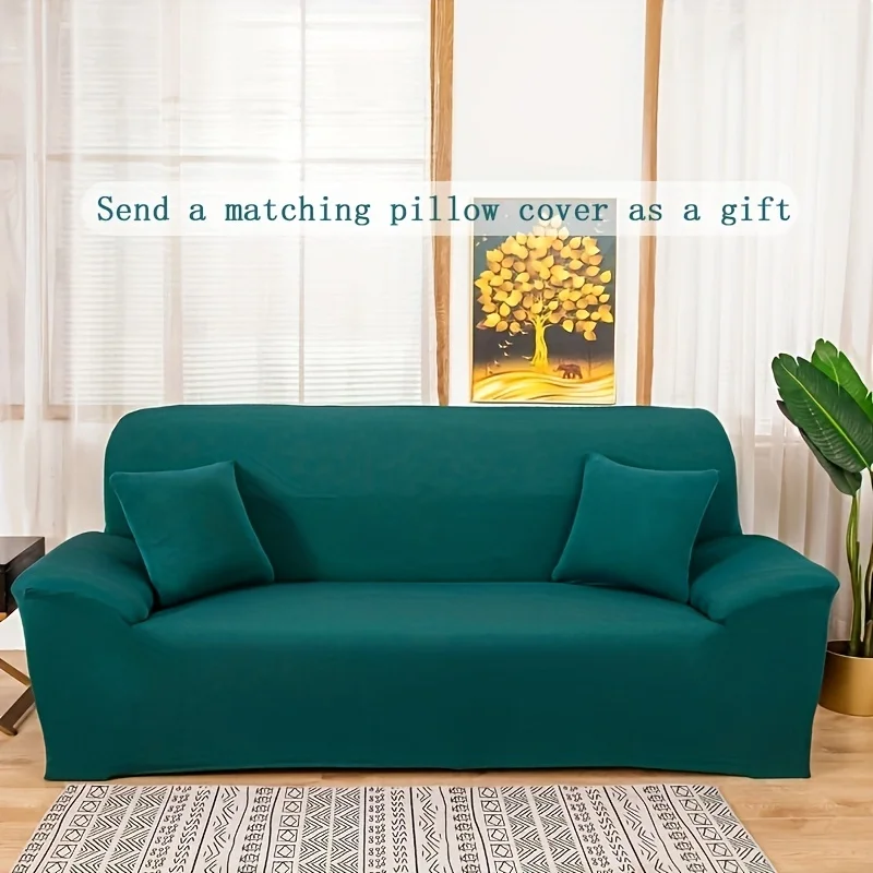1pc Solid Color Sofa Cover, Furniture Protector Stretch Couch Slipcover For Bedroom Office Living Room
1pc Solid Color Sofa Cover, Furniture Protector Stretch Couch Slipcover For Bedroom Office Living Room