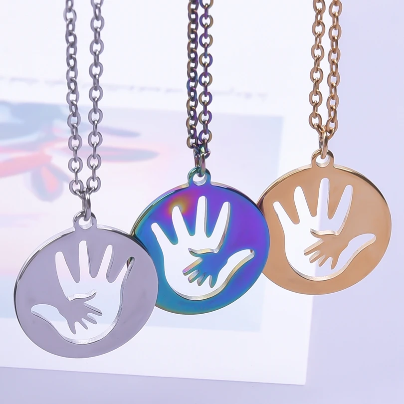 New Stylish Hand Gesture Choker Charm Titanium steel Chains Gypsy Mystery Pendant Necklace for Women Male Jewelry Gifts
New Stylish Hand Gesture Choker Charm Titanium steel Chains Gypsy Mystery Pendant Necklace for Women Male Jewelry Gifts