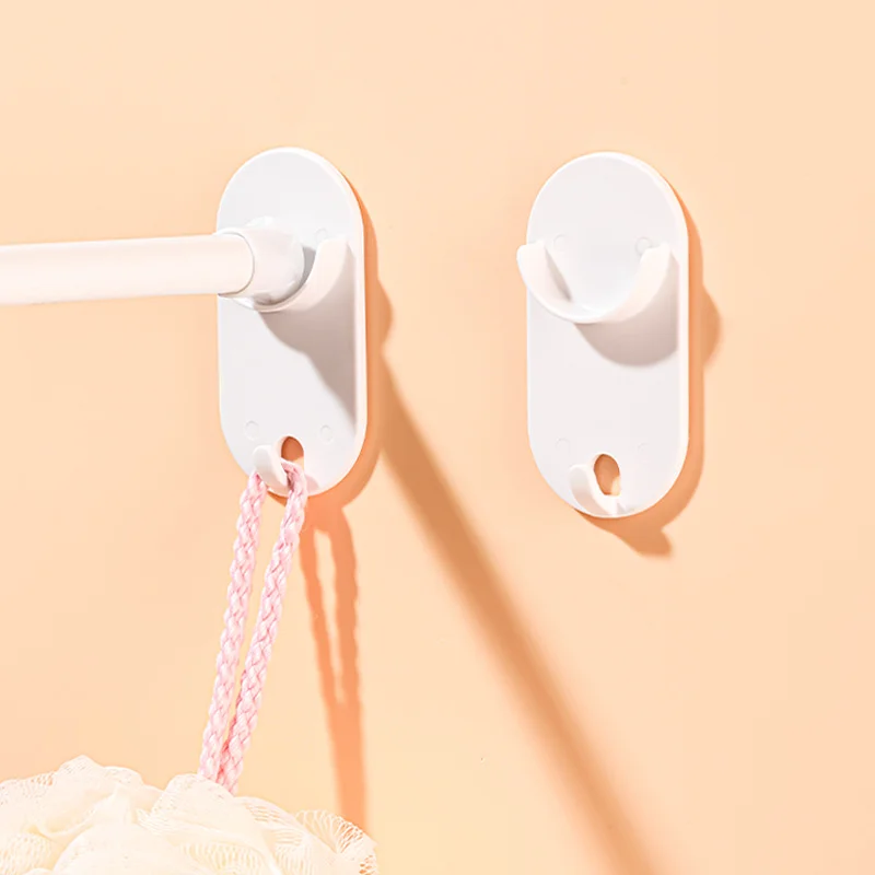 2pcs Rod Bracket Holders Self-Adhesive Curtain Rod Holder with Hooks Plastic Nail-Free Wall Curtain Fixed Clip Hanging Rack Hook
2pcs Rod Bracket Holders Self-Adhesive Curtain Rod Holder with Hooks Plastic Nail-Free Wall Curtain Fixed Clip Hanging Rack Hook