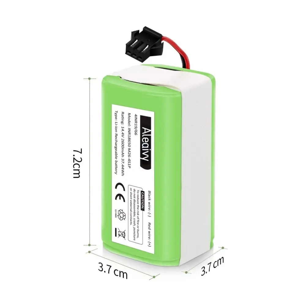 18650 14.4V 2600mAh Li-ion Battery for Conga Excellence 990 1090 Ecovacs Deebot N79S N79 DN622 Eufy Robovac 11 11S 12 35C X500
18650 14.4V 2600mAh Li-ion Battery for Conga Excellence 990 1090 Ecovacs Deebot N79S N79 DN622 Eufy Robovac 11 11S 12 35C X500