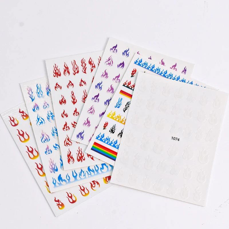 Color Flames Adhesive Nail Stickers Colorful Ribbons Line Nail Decals Bronzing 3D Snake Stickers Nail Accessories Press on Nails
Color Flames Adhesive Nail Stickers Colorful Ribbons Line Nail Decals Bronzing 3D Snake Stickers Nail Accessories Press on Nails