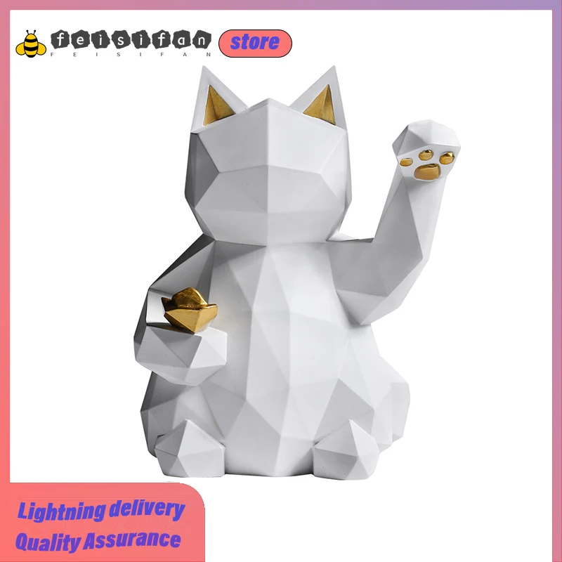 New Lucky Cat Ornament Light Luxury Creative Resin Craft Ornament Room Decor Kawaii Room Decor Aesthetic Living Room Decoration
New Lucky Cat Ornament Light Luxury Creative Resin Craft Ornament Room Decor Kawaii Room Decor Aesthetic Living Room Decoration