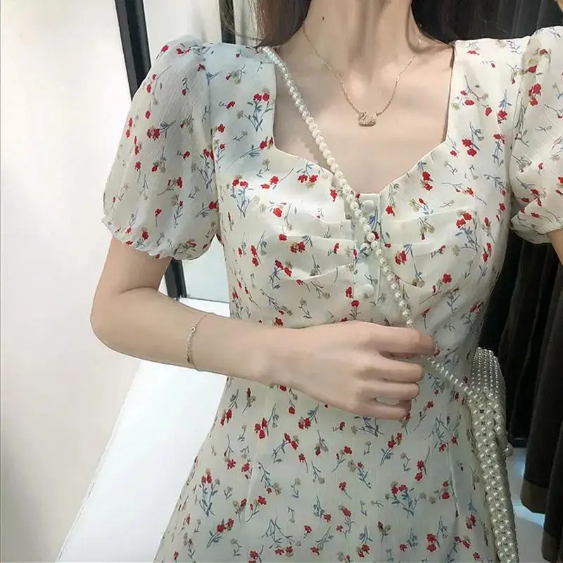 2022 Summer Square Collar Long Skirt French First Love Bellflower Broken Flower Super Fairy Temperament Dress Women's Clothing
2022 Summer Square Collar Long Skirt French First Love Bellflower Broken Flower Super Fairy Temperament Dress Women's Clothing