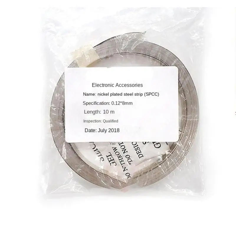 0.12mm/0.2mm Thickness Nickel Plated Strip Connector Lithium Battery Connection Sheet 10m/roll Spot Weld Machine Battery Welder
0.12mm/0.2mm Thickness Nickel Plated Strip Connector Lithium Battery Connection Sheet 10m/roll Spot Weld Machine Battery Welder