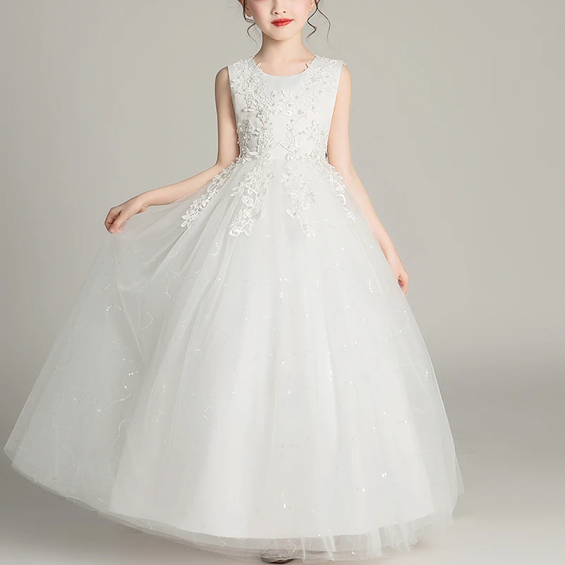Kids Dresses For Girls Flower Ball Gown Birthday Wedding Party Princess Banquet Summer Sleveless Children's Long Dress
Kids Dresses For Girls Flower Ball Gown Birthday Wedding Party Princess Banquet Summer Sleveless Children's Long Dress