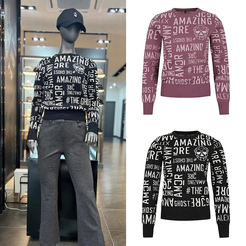 Женский жаккардовый свитер с длинным рукавом и круглым вырезом
Женский жаккардовый свитер с длинным рукавом и круглым вырезом